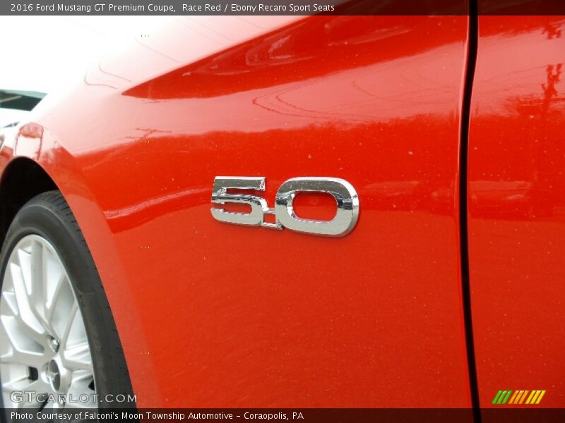 Race Red / Ebony Recaro Sport Seats 2016 Ford Mustang GT Premium Coupe