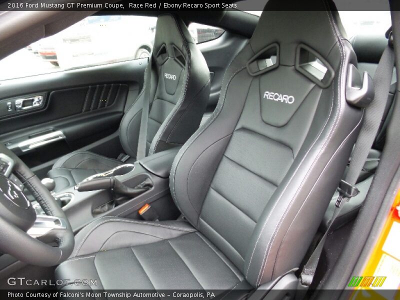 Front Seat of 2016 Mustang GT Premium Coupe