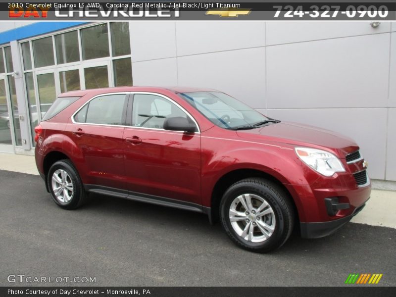 Cardinal Red Metallic / Jet Black/Light Titanium 2010 Chevrolet Equinox LS AWD
