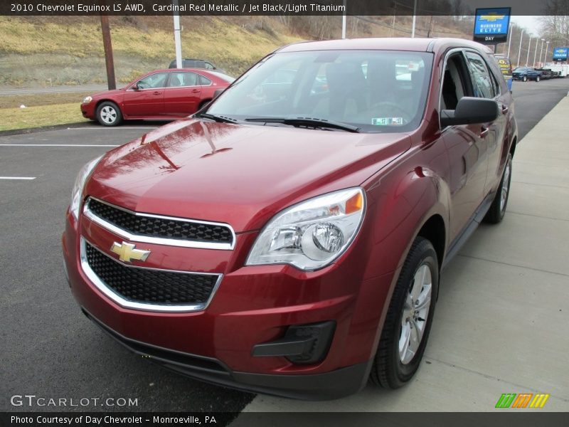 Cardinal Red Metallic / Jet Black/Light Titanium 2010 Chevrolet Equinox LS AWD