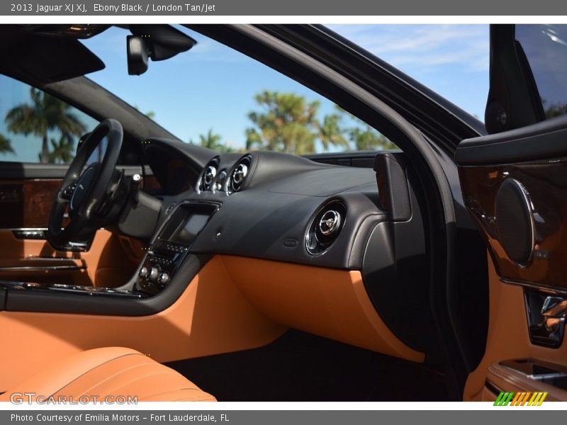 Ebony Black / London Tan/Jet 2013 Jaguar XJ XJ