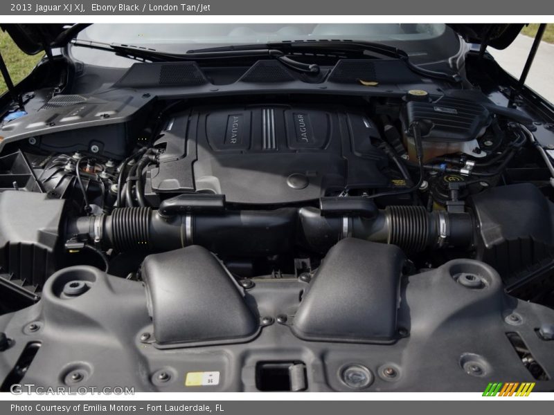 Ebony Black / London Tan/Jet 2013 Jaguar XJ XJ