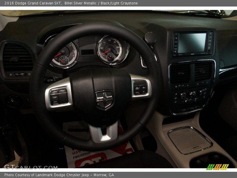 Billet Silver Metallic / Black/Light Graystone 2016 Dodge Grand Caravan SXT