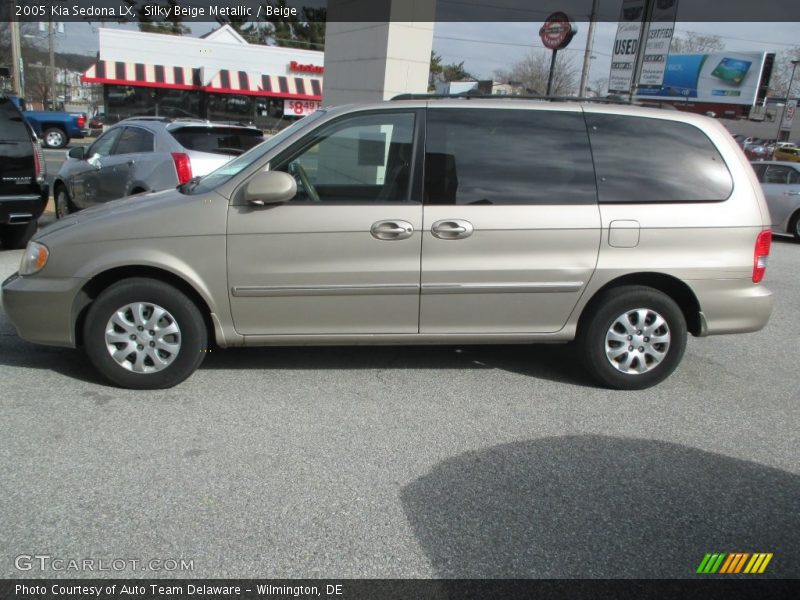 Silky Beige Metallic / Beige 2005 Kia Sedona LX