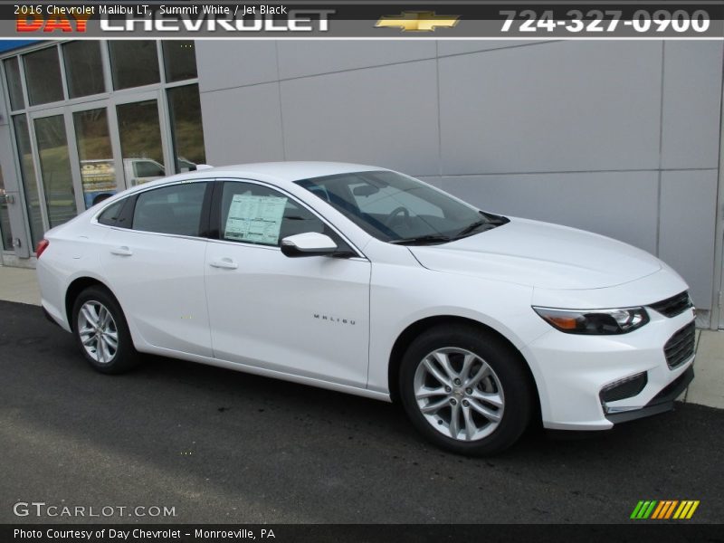 Summit White / Jet Black 2016 Chevrolet Malibu LT