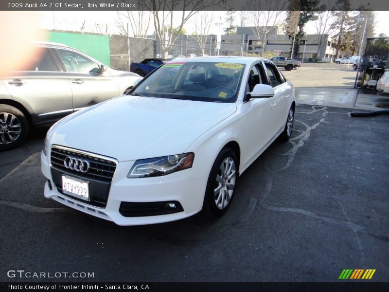 Ibis White / Black 2009 Audi A4 2.0T Sedan