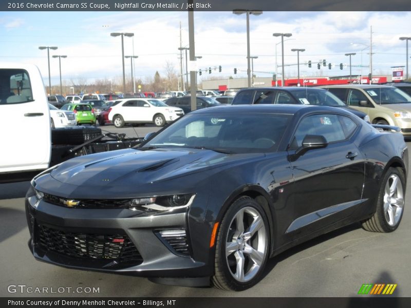 Nightfall Gray Metallic / Jet Black 2016 Chevrolet Camaro SS Coupe