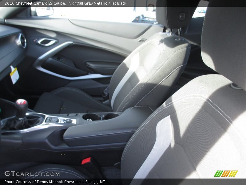 Nightfall Gray Metallic / Jet Black 2016 Chevrolet Camaro SS Coupe