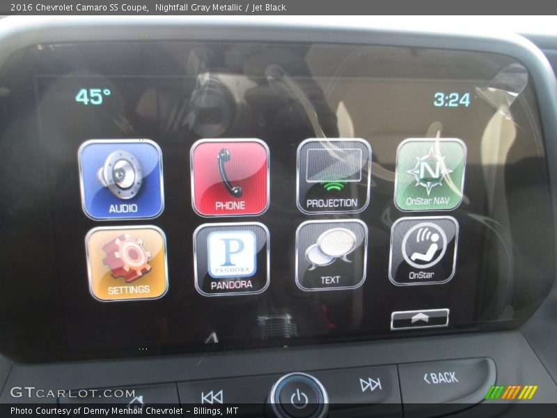 Nightfall Gray Metallic / Jet Black 2016 Chevrolet Camaro SS Coupe