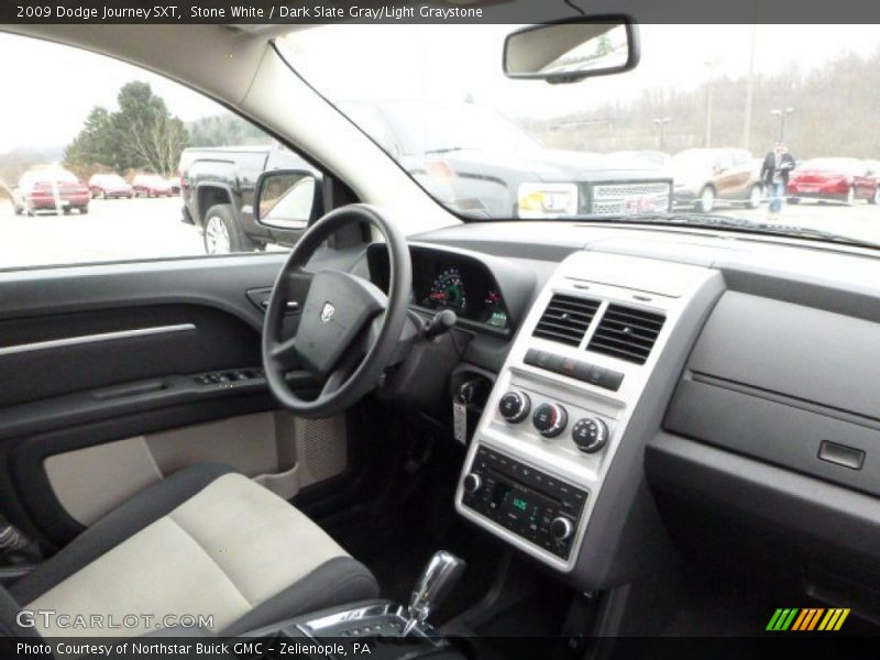 Stone White / Dark Slate Gray/Light Graystone 2009 Dodge Journey SXT