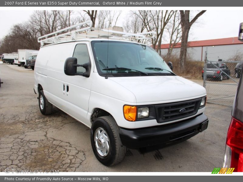 Oxford White / Medium Flint Grey 2007 Ford E Series Van E350 Super Duty Commercial