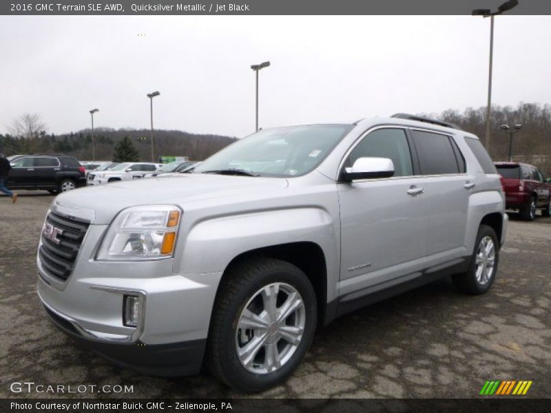 Quicksilver Metallic / Jet Black 2016 GMC Terrain SLE AWD
