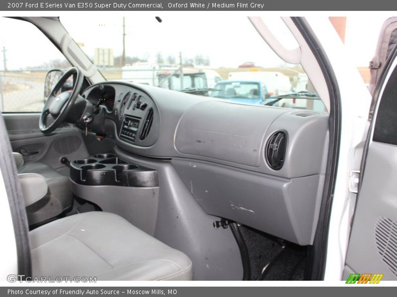 Oxford White / Medium Flint Grey 2007 Ford E Series Van E350 Super Duty Commercial