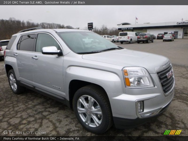 Quicksilver Metallic / Jet Black 2016 GMC Terrain SLE AWD