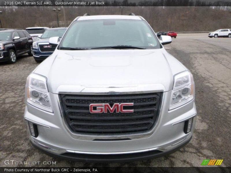 Quicksilver Metallic / Jet Black 2016 GMC Terrain SLE AWD
