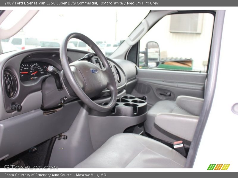 Oxford White / Medium Flint Grey 2007 Ford E Series Van E350 Super Duty Commercial