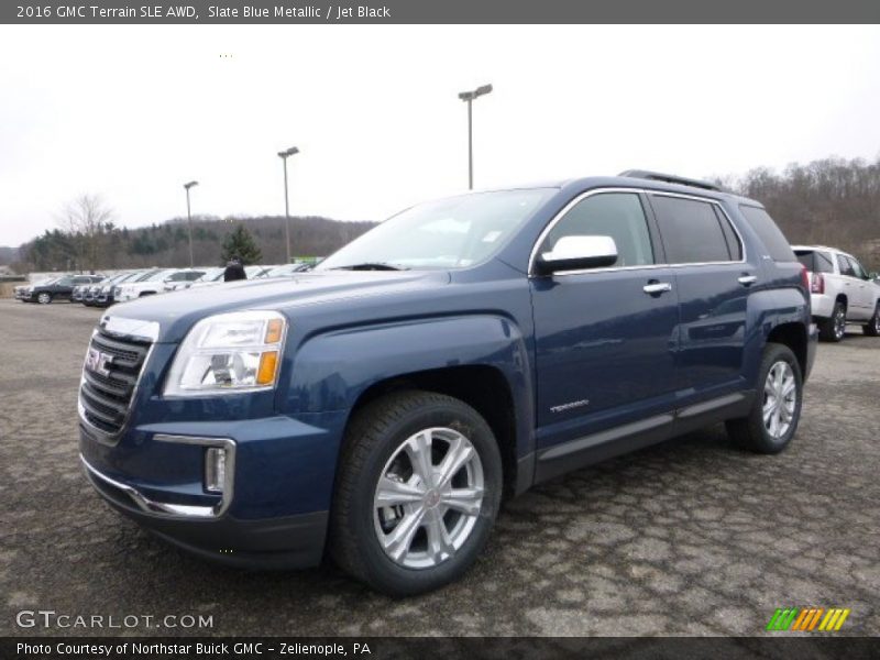 Slate Blue Metallic / Jet Black 2016 GMC Terrain SLE AWD