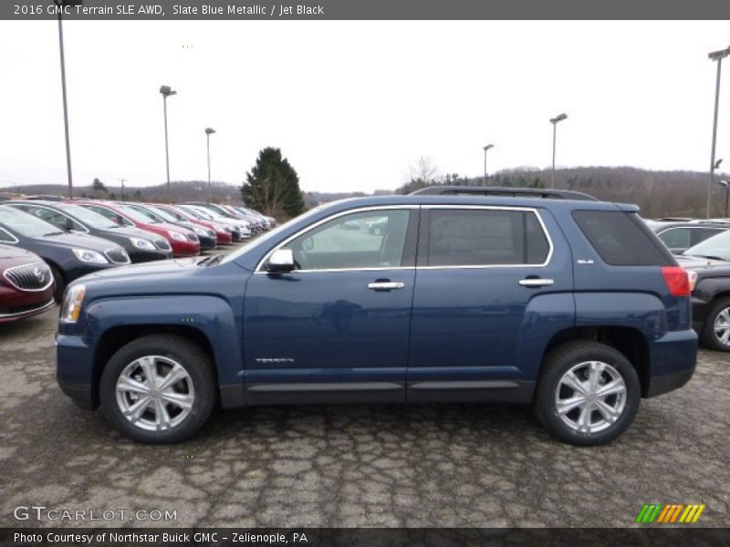 Slate Blue Metallic / Jet Black 2016 GMC Terrain SLE AWD