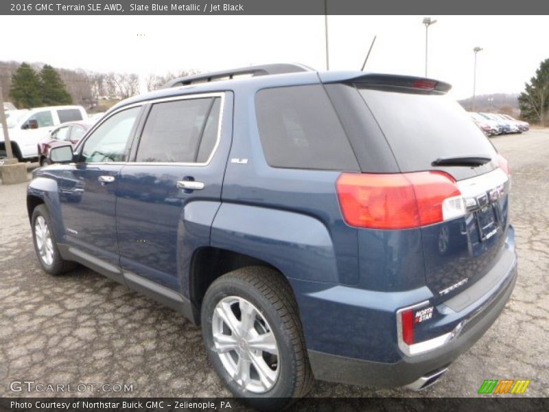 Slate Blue Metallic / Jet Black 2016 GMC Terrain SLE AWD