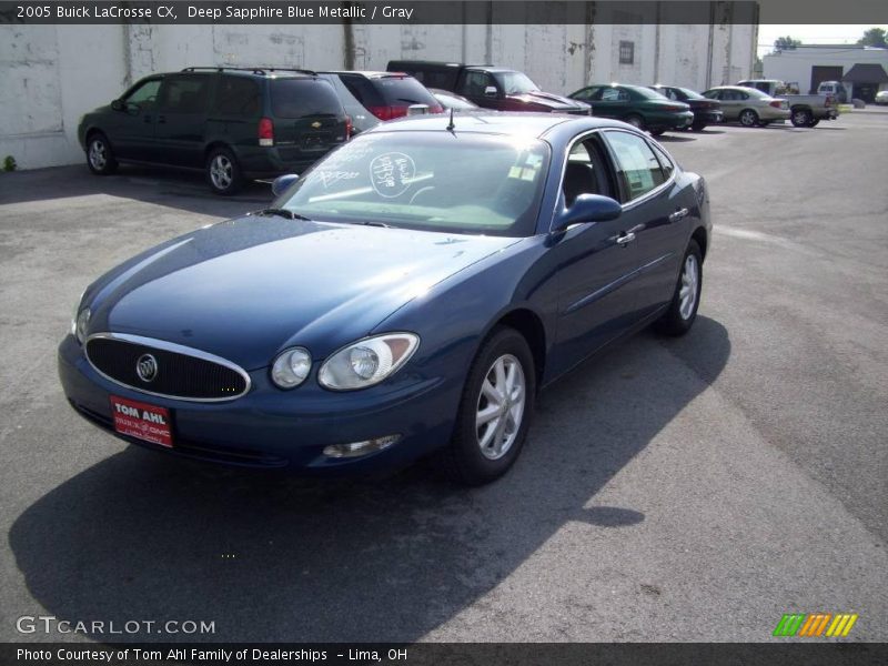 Deep Sapphire Blue Metallic / Gray 2005 Buick LaCrosse CX