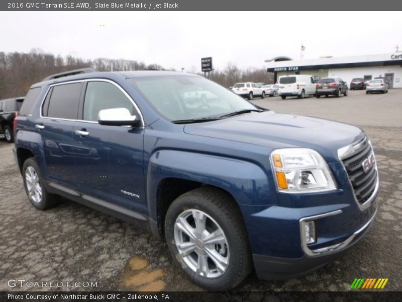 Slate Blue Metallic / Jet Black 2016 GMC Terrain SLE AWD