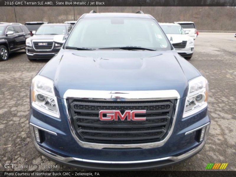 Slate Blue Metallic / Jet Black 2016 GMC Terrain SLE AWD