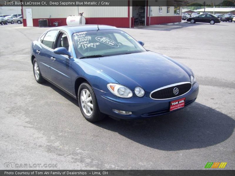 Deep Sapphire Blue Metallic / Gray 2005 Buick LaCrosse CX