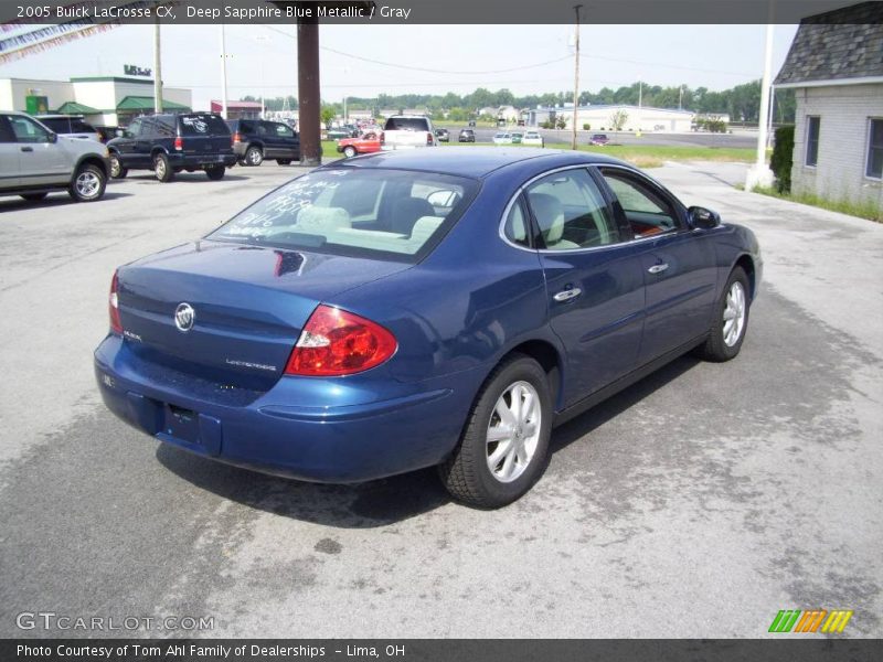 Deep Sapphire Blue Metallic / Gray 2005 Buick LaCrosse CX