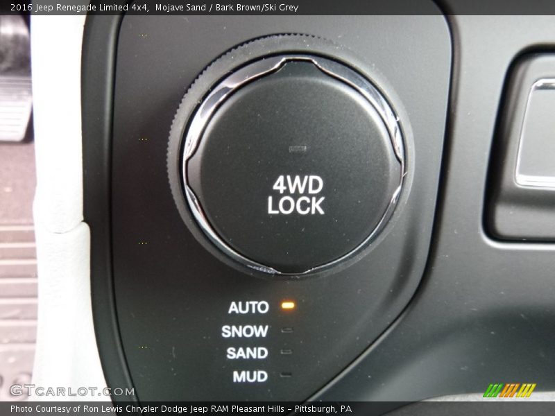 Mojave Sand / Bark Brown/Ski Grey 2016 Jeep Renegade Limited 4x4