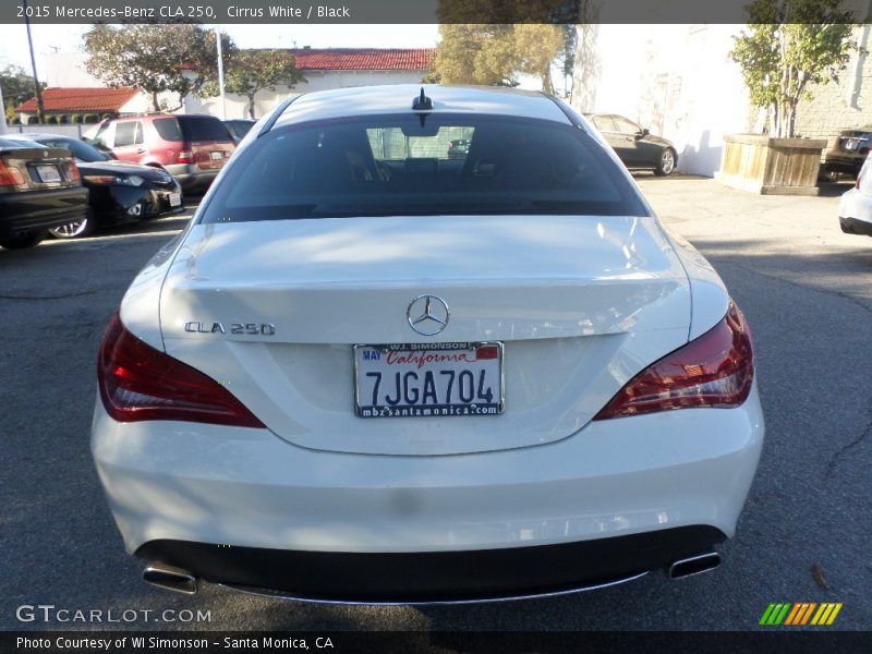 Cirrus White / Black 2015 Mercedes-Benz CLA 250