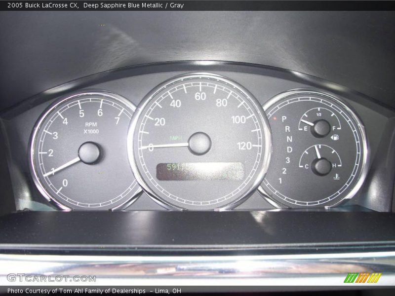 Deep Sapphire Blue Metallic / Gray 2005 Buick LaCrosse CX