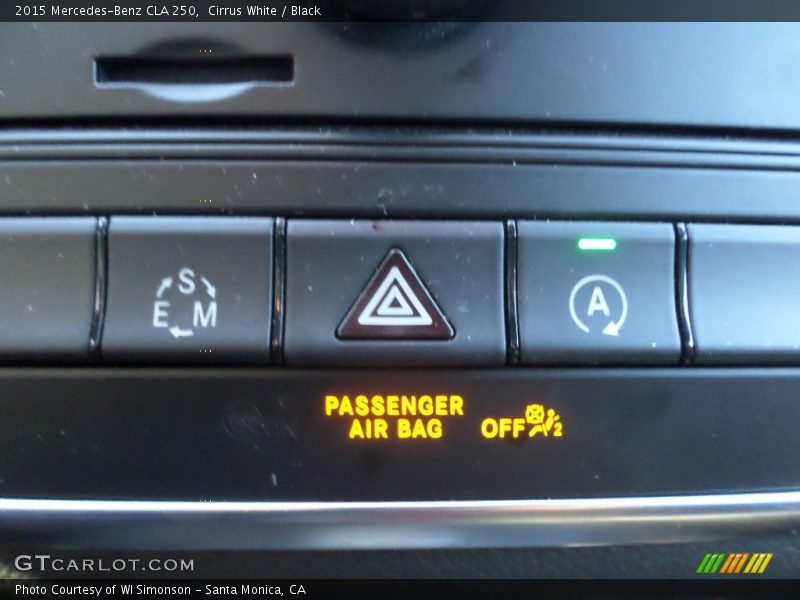 Cirrus White / Black 2015 Mercedes-Benz CLA 250