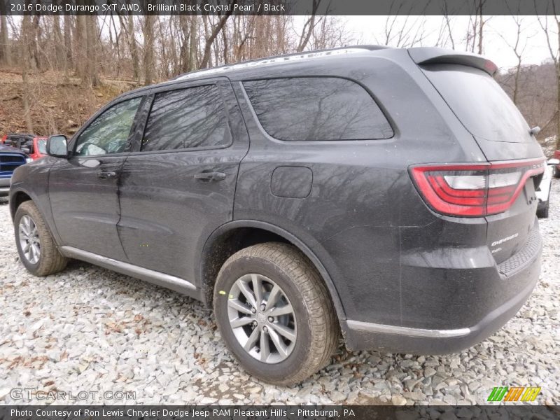 Brilliant Black Crystal Pearl / Black 2016 Dodge Durango SXT AWD