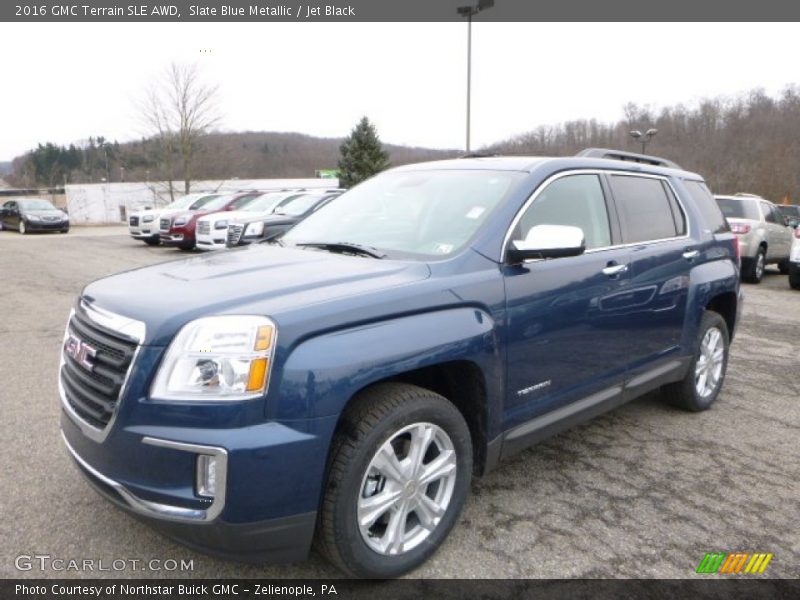 Slate Blue Metallic / Jet Black 2016 GMC Terrain SLE AWD