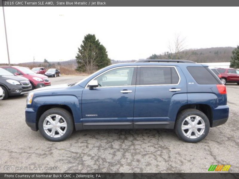 Slate Blue Metallic / Jet Black 2016 GMC Terrain SLE AWD