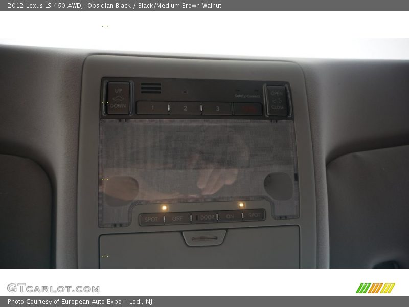 Obsidian Black / Black/Medium Brown Walnut 2012 Lexus LS 460 AWD