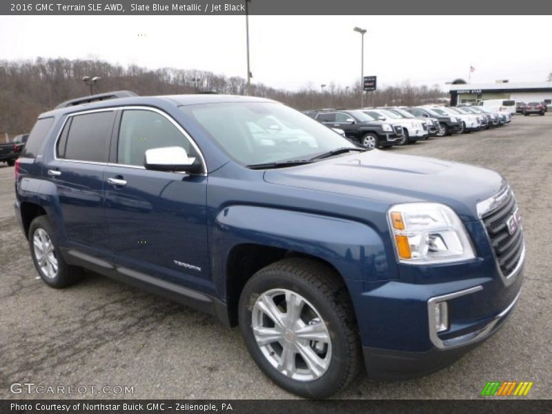Slate Blue Metallic / Jet Black 2016 GMC Terrain SLE AWD