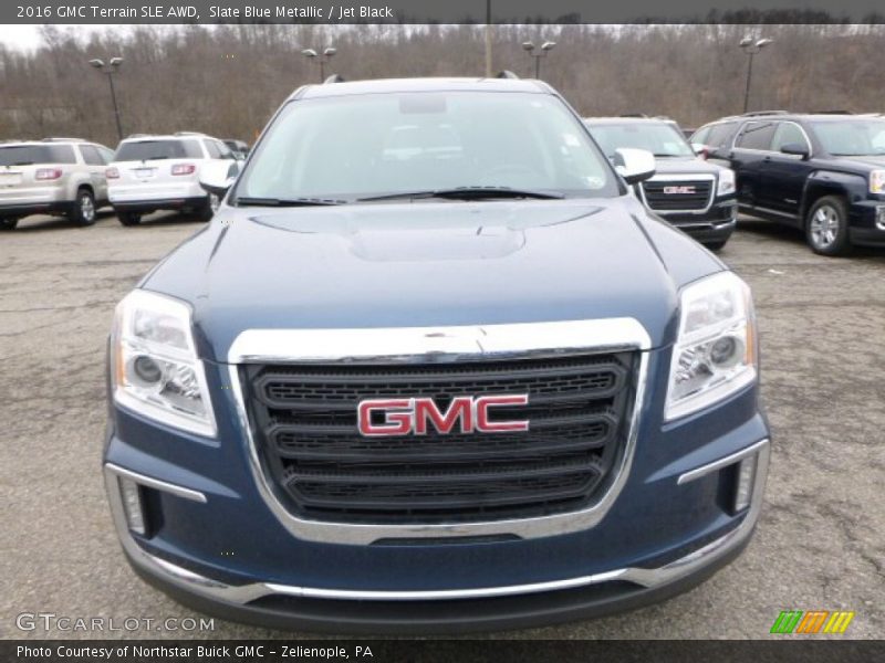 Slate Blue Metallic / Jet Black 2016 GMC Terrain SLE AWD