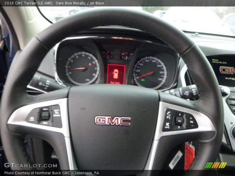 Slate Blue Metallic / Jet Black 2016 GMC Terrain SLE AWD