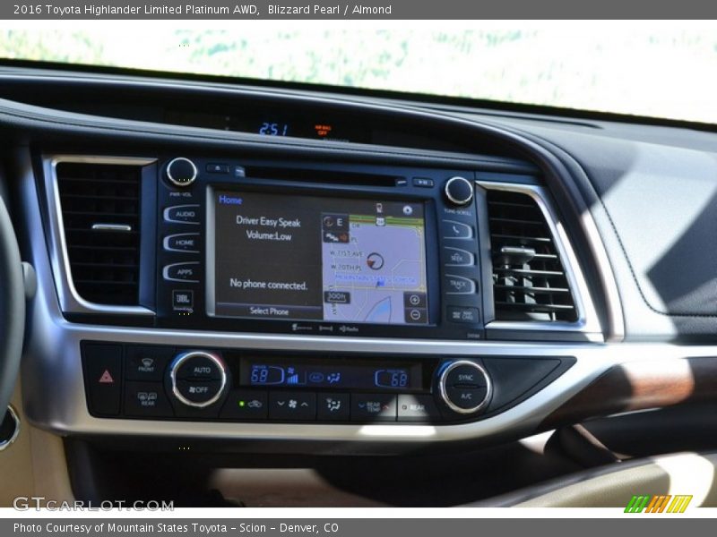 Blizzard Pearl / Almond 2016 Toyota Highlander Limited Platinum AWD