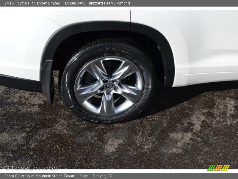 Blizzard Pearl / Almond 2016 Toyota Highlander Limited Platinum AWD