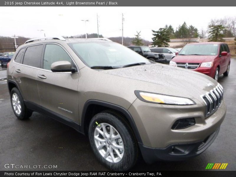 Light Brownstone Pearl / Black 2016 Jeep Cherokee Latitude 4x4