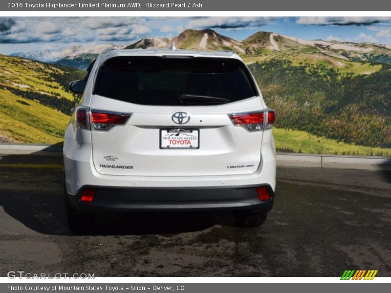 Blizzard Pearl / Ash 2016 Toyota Highlander Limited Platinum AWD