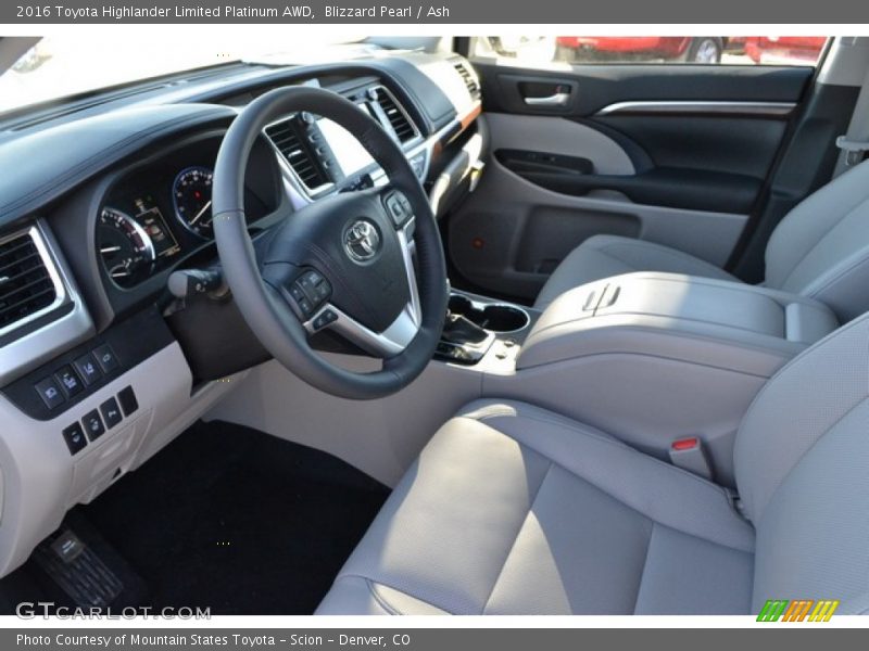 Blizzard Pearl / Ash 2016 Toyota Highlander Limited Platinum AWD