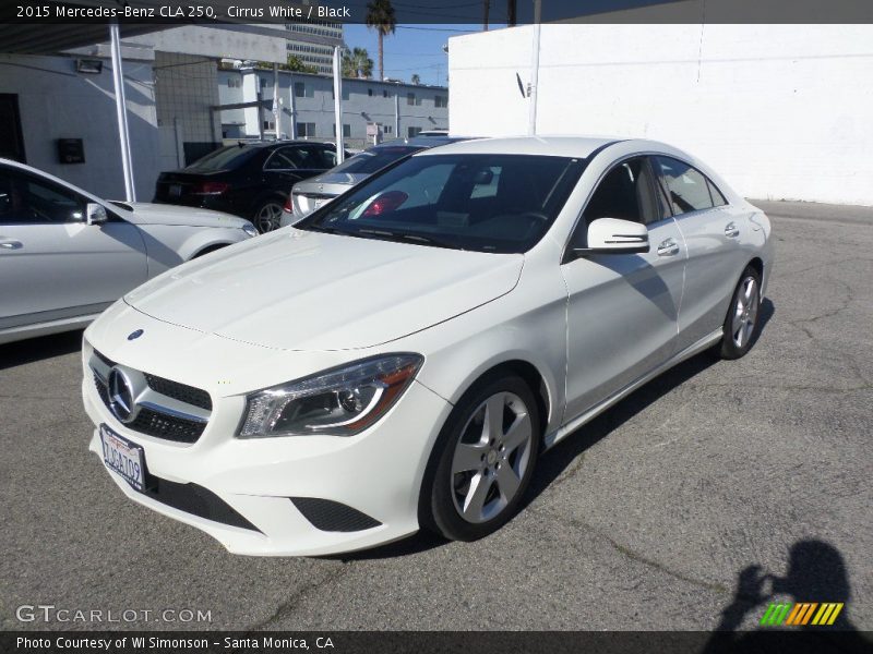 Cirrus White / Black 2015 Mercedes-Benz CLA 250