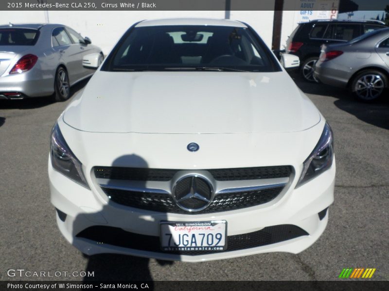 Cirrus White / Black 2015 Mercedes-Benz CLA 250