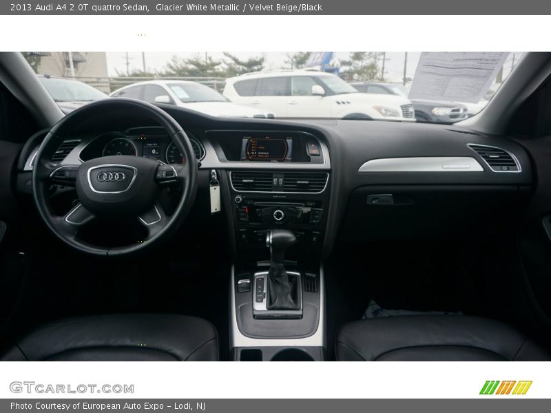 Glacier White Metallic / Velvet Beige/Black 2013 Audi A4 2.0T quattro Sedan