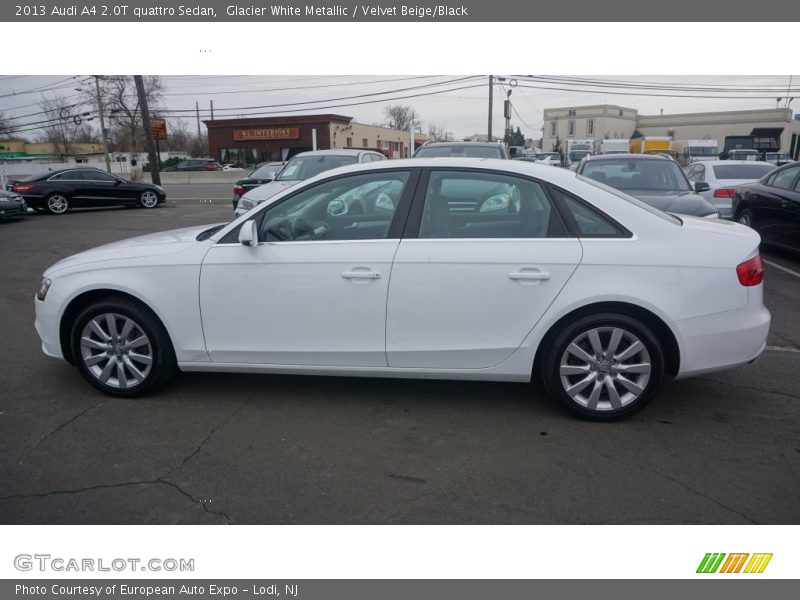 Glacier White Metallic / Velvet Beige/Black 2013 Audi A4 2.0T quattro Sedan