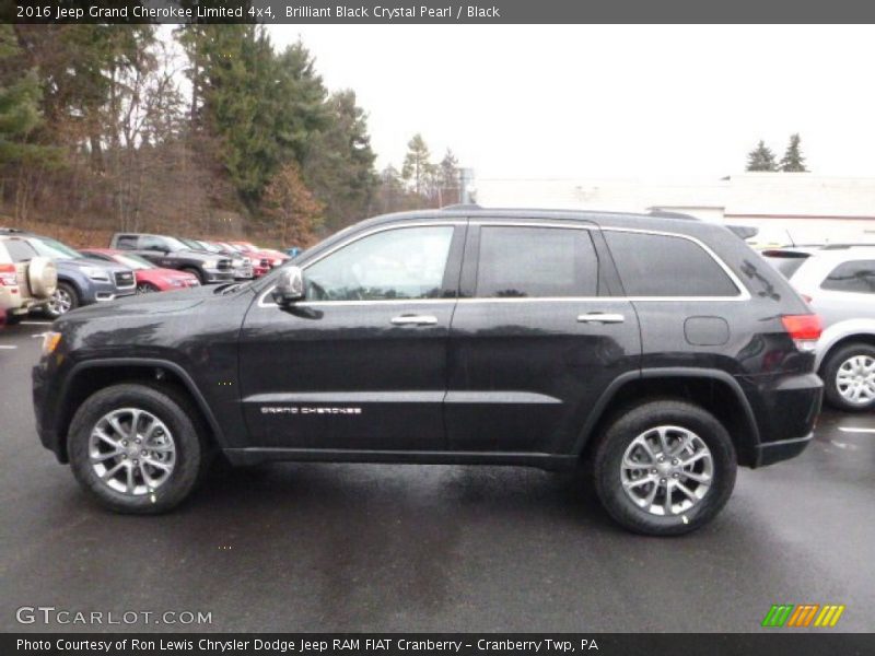 Brilliant Black Crystal Pearl / Black 2016 Jeep Grand Cherokee Limited 4x4