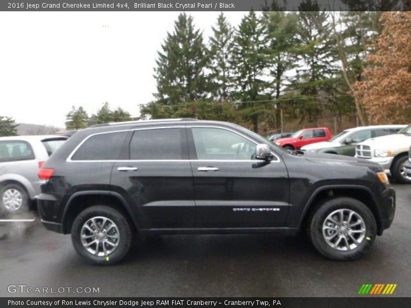 Brilliant Black Crystal Pearl / Black 2016 Jeep Grand Cherokee Limited 4x4